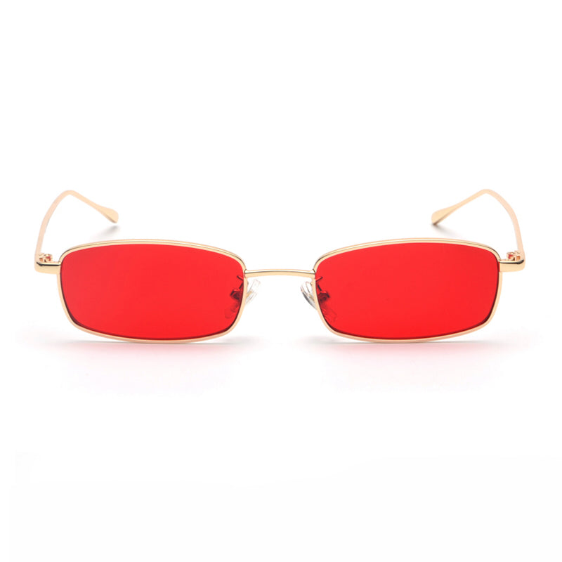 Small Rectangle Sunglasses with Metal Frame