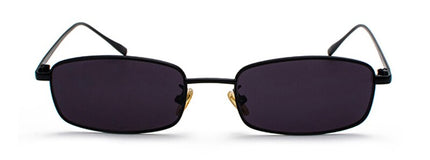 Small Rectangle Sunglasses with Metal Frame - Wnkrs