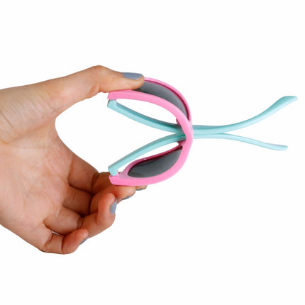 Girl`s Colorful Flexible Soft Sunglasses - Wnkrs