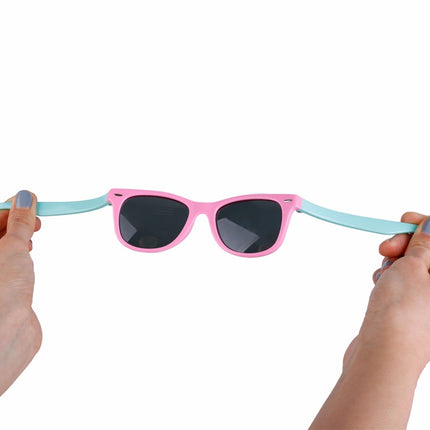 Girl`s Colorful Flexible Soft Sunglasses - Wnkrs