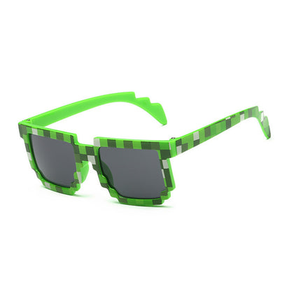 Fashion Kid`s Minecraft Style Sunglasses with Case - Wnkrs