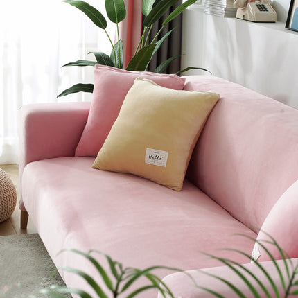 Winter Thick Plush Chaise Stretch Sofa Cover - Wnkrs