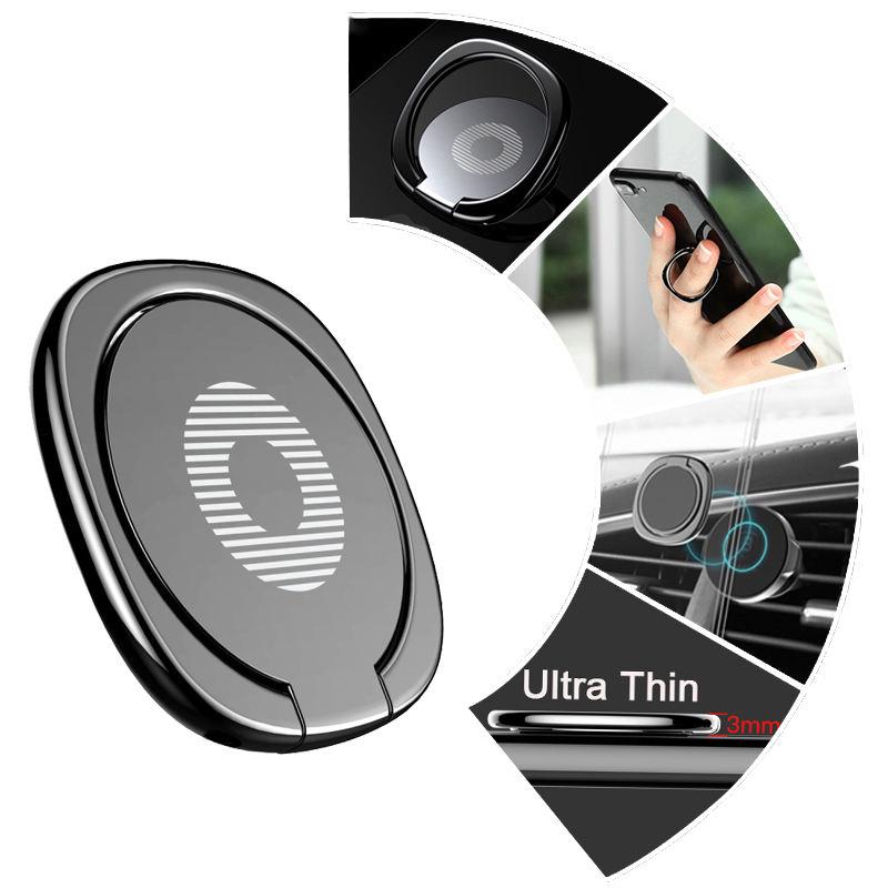 Ultra-Thin Metal Finger Ring Phone Holder
