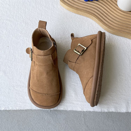 Botas Martin de cuero suave estilo retro Mori, estilo universitario informal, a juego