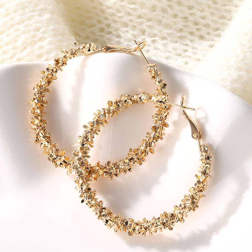 Women's Wreath Shaped Hoop Earrings