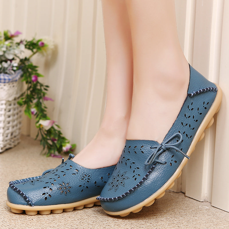 Women’s Casual Summer Breathable Leather Loafers