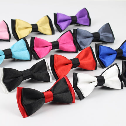 Classic Solid Color Bow Ties for Men - Wnkrs