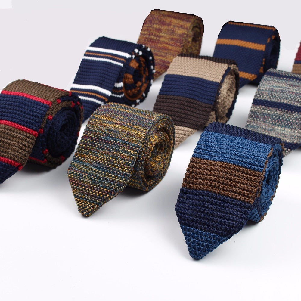 Knitted Striped Classic Men's Ties