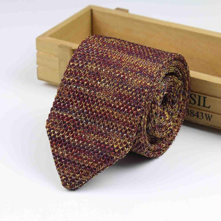 Knitted Striped Classic Men's Ties - Wnkrs