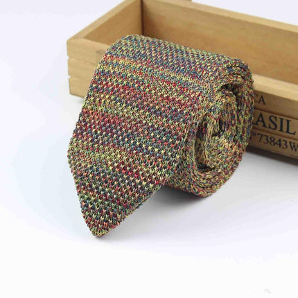 Knitted Striped Classic Men's Ties - Wnkrs