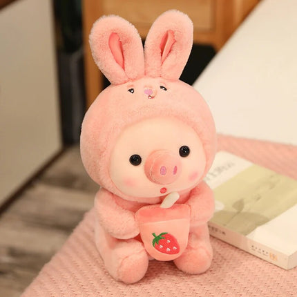 Peluche de animal con forma de té de burbujas kawaii: adorable regalo de decoración para el hogar