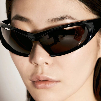 Lunettes de soleil punk dynamiques Y2K