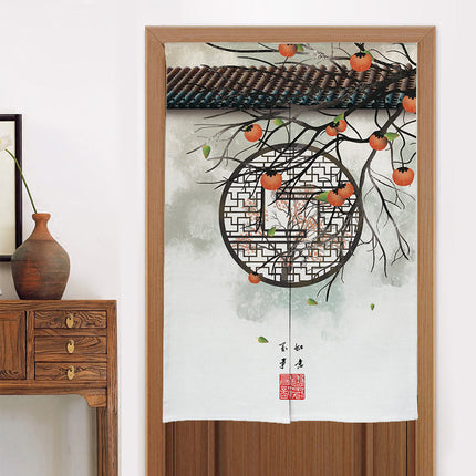 Home Kitchen Bedroom Partition Chinese Style Cloth Curtain - Wnkrs
