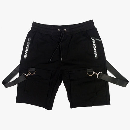 Hip Hop Multi-Pocket Black Shorts for Men - Wnkrs