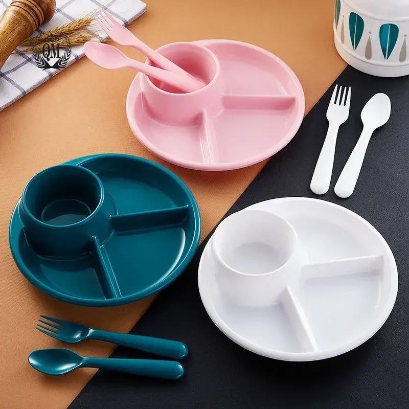8.3-Inch Divided PP Serving Plate
