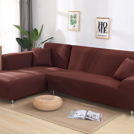 Tight Wrap Sofa Cover Elastic 2 Pieces Sofa Cover with L Style Piece Corner Sofa - Wnkrs