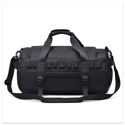 Bolsa de senderismo para acampar al aire libre de gran capacidad para hombres, portátil, cruzada para llevar al hombro, separación de humedad y humedad, almacenamiento para hombres