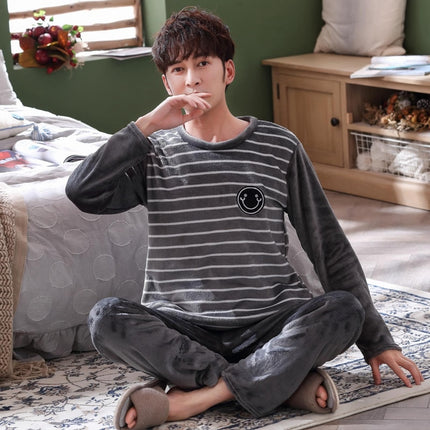 Men's Long Sleeved Warm Pajama Set - Wnkrs