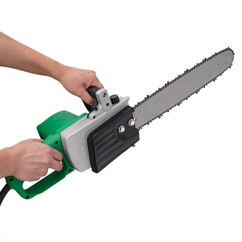 1300W High-Power Electric Chainsaw with Long Cord for Efficient Wood Cutting