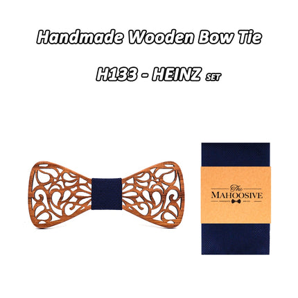 Men's Floral Wood Bow Tie - Wnkrs