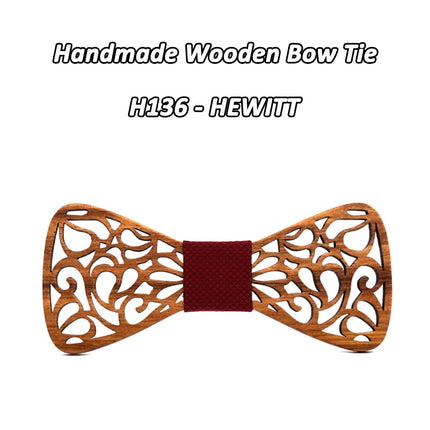 Men's Floral Wood Bow Tie - Wnkrs