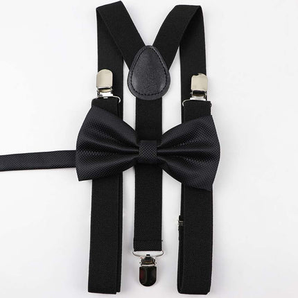 Men's and Kid's Elegant Braces and Bowtie Set - Wnkrs