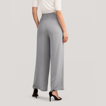 Pantalon large en soie chic