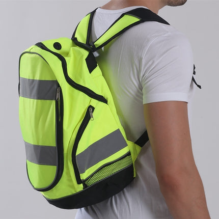 Mochila reflectante nocturna de doble hombro, moda para exteriores