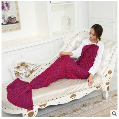 Air Conditioning Scale Sofa Blanket Mermaid Tail - Wnkrs
