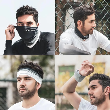 Foulard et cache-cou unisexe en soie pour cyclisme et protection solaire