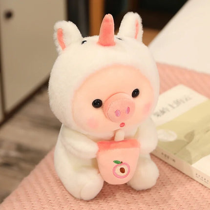 Peluche de animal con forma de té de burbujas kawaii: adorable regalo de decoración para el hogar