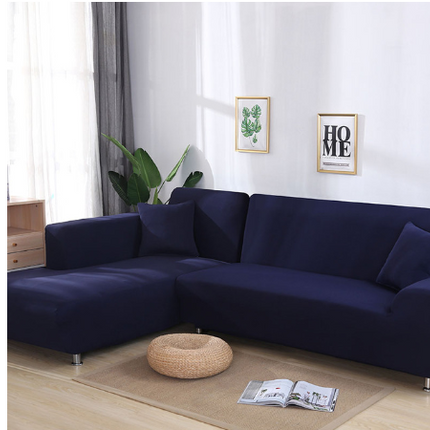 Tight Wrap Sofa Cover Elastic 2 Pieces Sofa Cover with L Style Piece Corner Sofa - Wnkrs