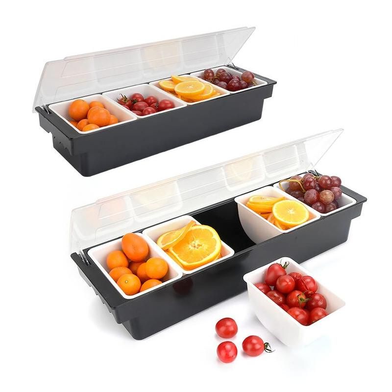 Multifunctional Fruit Box With Hinged Cover