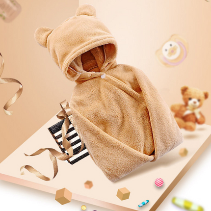 Cotton baby care hooded bath towel - Wnkrs