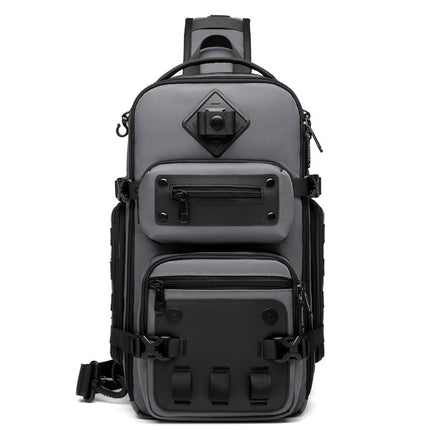 Bolso bandolera deportivo de gran capacidad para exteriores con diseño táctico