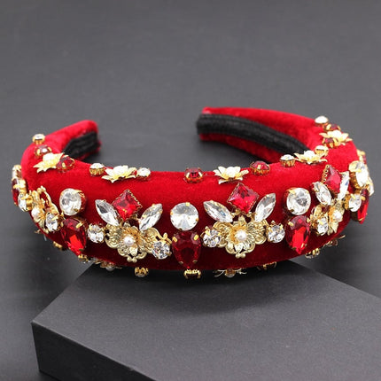 Women's Wide Baroque Pearl Decorated Headband - Wnkrs