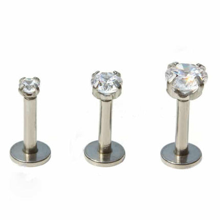 Zircon Anodized Internally Threaded Ear Piercing - Wnkrs