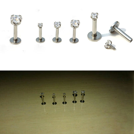Zircon Anodized Internally Threaded Ear Piercing - Wnkrs