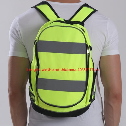 Mochila reflectante nocturna de doble hombro, moda para exteriores