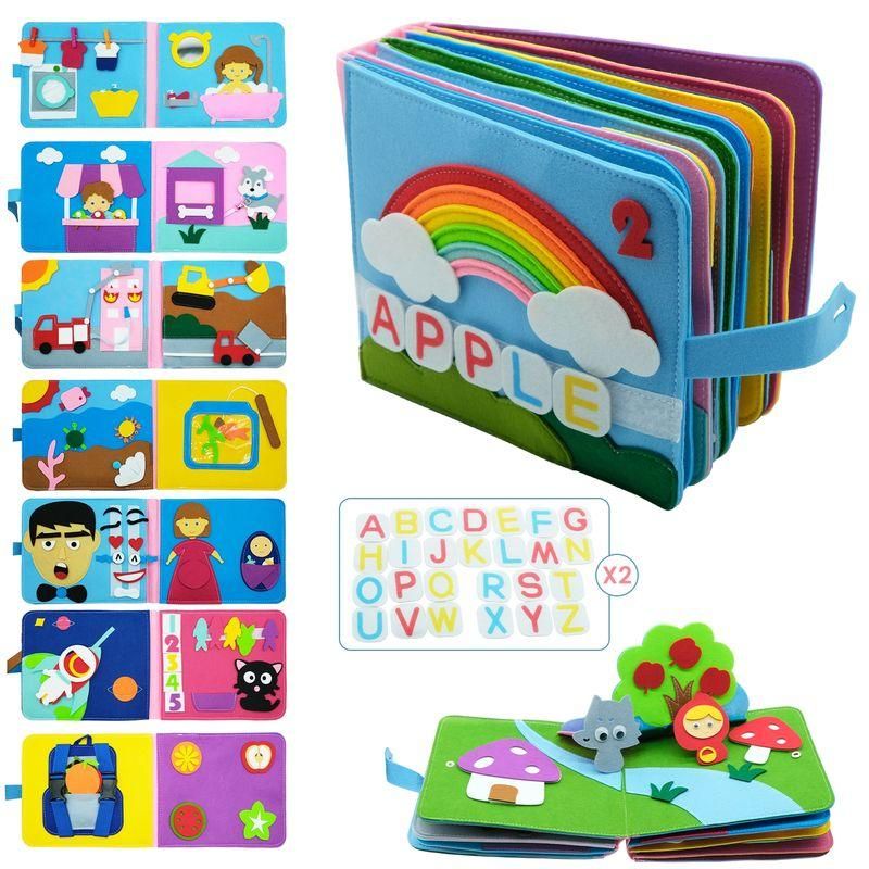 Montessori Toddler Learning Cloth Book