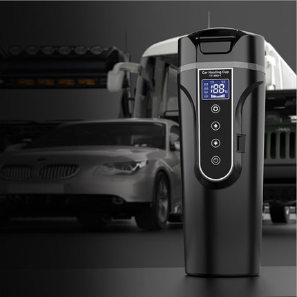 Portable Car Bottle Smart Touch Digital Display Insulated Cup Home Traveling Heating Cup Water Bottle - Wnkrs