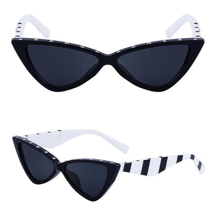 Lunettes de soleil œil de chat à rivets