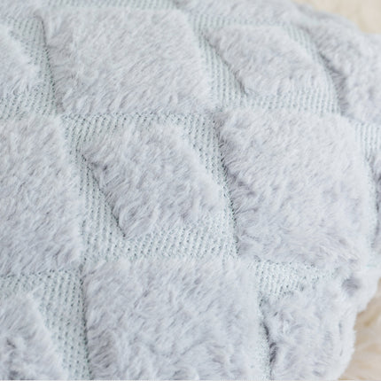 Solid color plush ball sofa cushion - Wnkrs