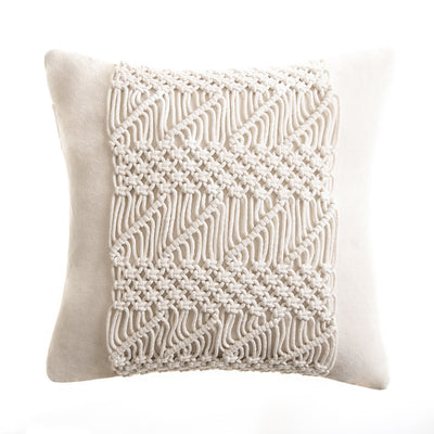 Hand-woven Cotton Thread Cushion Cover - Wnkrs