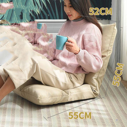 Bed Backrest Floor Small Sofa Folding Single Bay Window Computer Recliner - Wnkrs