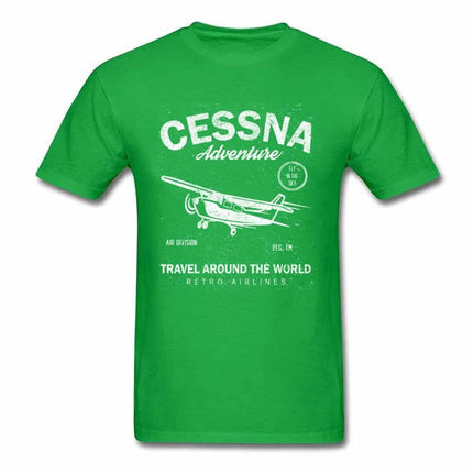 Men's Aviation Style Cotton T-Shirt - Wnkrs