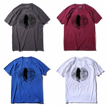 Men's Moon Printed O-Neck T-Shirt - Wnkrs