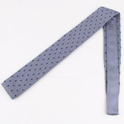 Knitted Striped Slim Men's Ties - Wnkrs