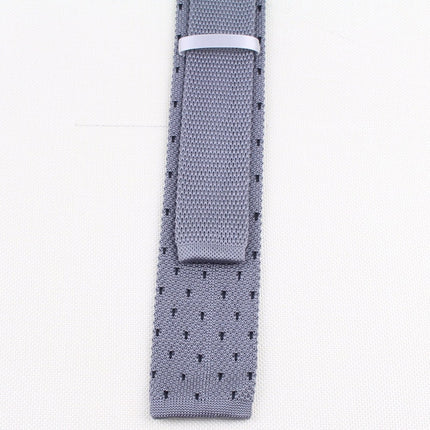 Knitted Striped Slim Men's Ties - Wnkrs