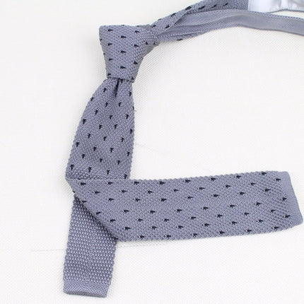 Knitted Striped Slim Men's Ties - Wnkrs